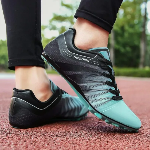 Vista 7 de Zakey Zapatos de pista y campo para hombres y mujeres y niños, zapatillas de deporte de pista de carreras para saltar para niñas, zapatos
