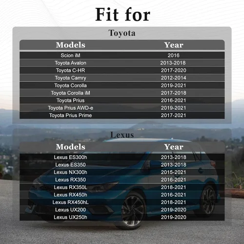Vista 4 de FUSCH Kit de eje de motor de dirección asistida eléctrica, eje de motor de dirección asistida electrónica y engranaje compatible con Avalon C-HR