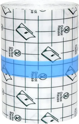 Vista 15 de OBTANIM Cinta adhesiva transparente impermeable para vendaje de piel para cuidado posterior de tatuajes (2 x 197 pulgadas)