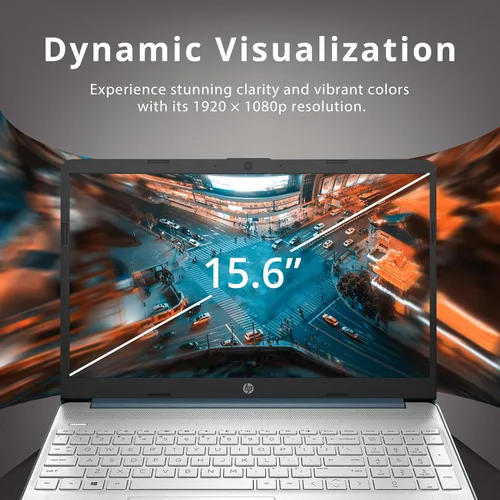 Vista 4 de HP Laptop FHD de 15.6", AMD Ryzen 5-5500U, 16 GB de RAM, almacenamiento de 1.16 TB (1 TB SSD + 160 GB de estación de acoplamiento), gráficos AMD