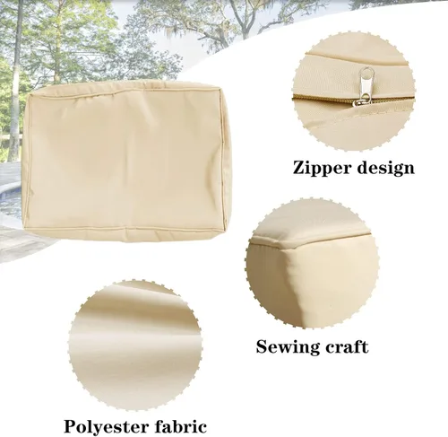 Vista 5 de 14 Piezas Fundas de Cojines para Patio Reemplazo Fundas de Cojines para Sofá de Exterior A Prueba de Salpicaduras Juego de Fundas para Sofá