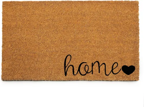 Vista 13 de PLUS Haven 17.5x30 Alfombra de Puerta "Home Sweet Home" con Respaldo Resistente - Alfombra de Coco Coir para Usos en Interiores o Exteriores