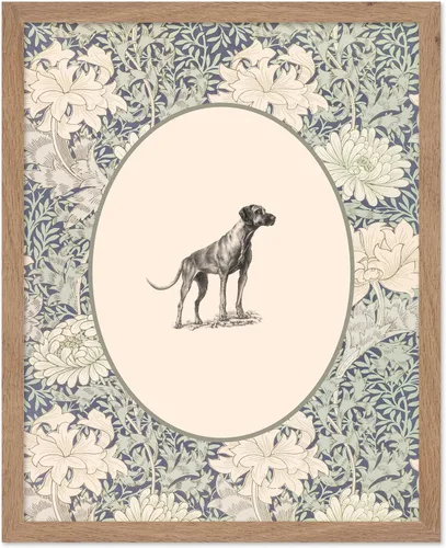 Vista 50 de Poster Master Póster Vintage de Cocker Spaniel Inglés - Impronta Retro de Perro - Arte Floral - Arte de Cachorros - Arte para Amantes de Animales