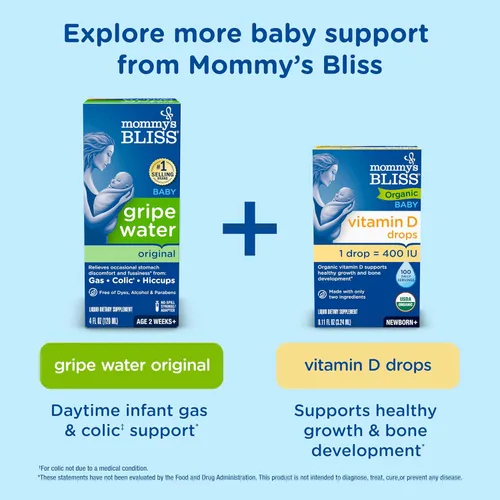 Vista 7 de Mommy's Bliss Botella de gotas de alivio de gas, sabor a extracto de jengibre, 1 onza líquida #1 pediatrician-recommended ingredient, simethicone