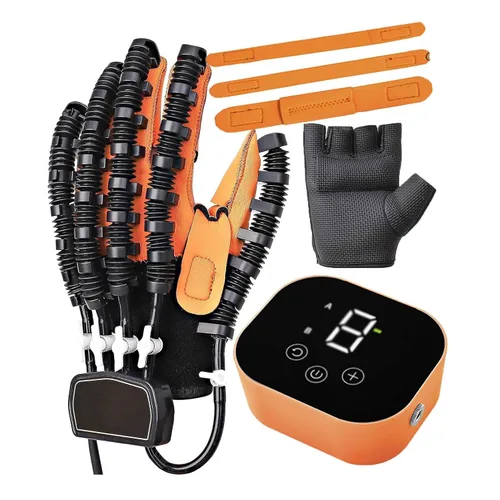 Vista 8 de Guantes robot de rehabilitación para ambas manos, equipo eléctrico para la función de la mano 2024, terapia de masaje para la recuperación de dedos