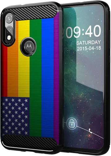 Vista 10 de CasesOnDeck - Funda compatible con Motorola Moto E (2020), diseño delgado, flexible, elegante, de protección contra golpes, funda de poliuretano