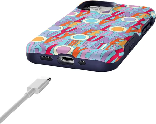 Vista 8 de Casely Funda para iPhone 12 Mini Todo lo que necesitas es amor Beatles Compatible con MagSafe Diseño protector audaz