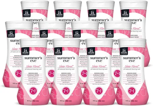 Vista 12 de Summer's Eve Delicate Blossom - Jabón corporal femenino diario para todo el cuerpo, pH balanceado para mujeres, elimina el olor vaginal y refresca