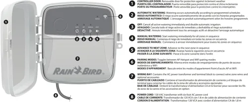 Vista 6 de Rain Bird Controlador residencial RC2 de 8 estaciones conectado RC2-8