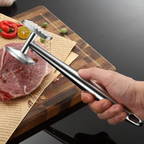 Vista 5 de Aliglow Ablandador de carne Martillo Herramienta Mazo Pounder para cocina Aves de ternera Aves de corral