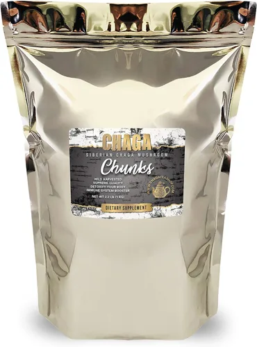 Vista 7 de Trozos enteros de hongos chaga siberianos cosechados salvajes 12 onzas (11.99 oz.)