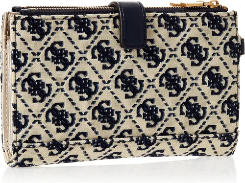 Vista 2 de GUESS Izzy - Cartera organizadora de doble cremallera para mujer, plegable