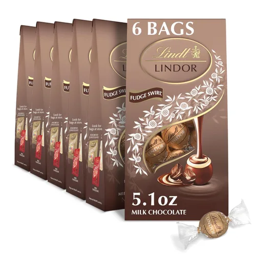 Vista 48 de Lindt Lindor - Trufas de chocolate extra oscuro 60 %, caramelo de chocolate negro con centro de trufa suave y derretida, ideal para regalar, 5.1
