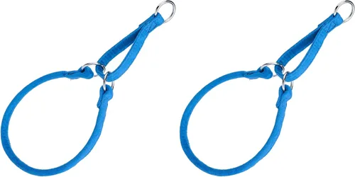 Vista 10 de Comfort - Collar martingala redondo de microfibra para perros (ancho 1/2 pulgadas de largo, 24 pulgadas), color negro