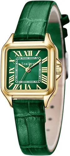 Vista 2 de Classic Relojes cuadrados de mujer con números romanos, de vestir, informal
