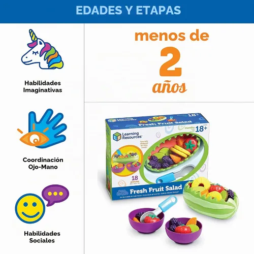 Vista 5 de Recursos de aprendizaje, nuevos brotes de fruta fresca, juego para ensalada