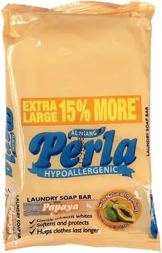 Vista 2 de PERLA P&G - Jabón para ropa de papaya (2 barras extra grandes de 4.06 oz) sellados