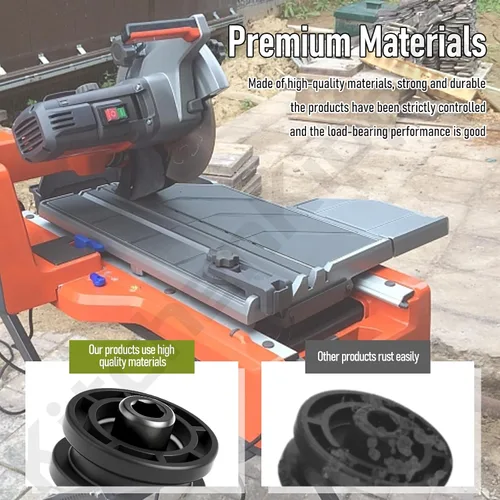 Vista 4 de Paquete de 4 rodillos de sierra de azulejos 305784005 305784001 para Ridgid DT180EVO Se adapta a los modelos de sierra de azulejos de 7 pulgadas
