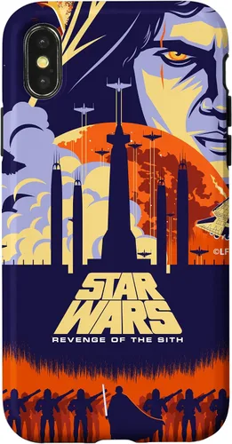 Vista 5 de Star Wars Funda con póster de película ilustrada La venganza de los Sith para iPhone 17