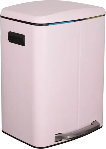 Vista 14 de happimess HPM1005B Marco Rectangular Cesta de Basura de 10.6 Galones con Dos Cubos y Tapa de Cierre Suave, Resistente a Huellas Dactilares, Moderna