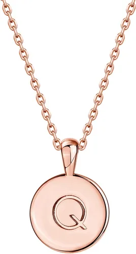 Vista 74 de PAVOI - Collar con dije de letra inicial chapado en oro de 14 quilates para mujer Collar con inicial alfabética de oro