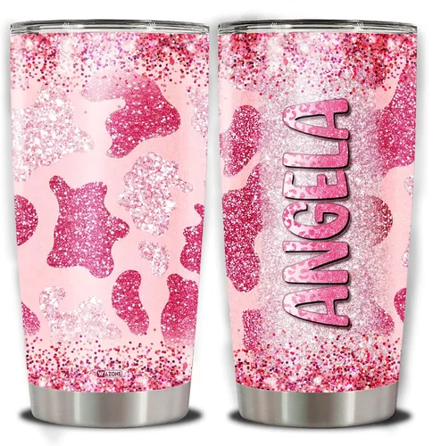 Vista 7 de WAZONE Vaso personalizado de reina negra con tapa, nombre personalizado de la Biblia de la Fe, termo de 20 onzas, 30 onzas, taza de viaje de acero