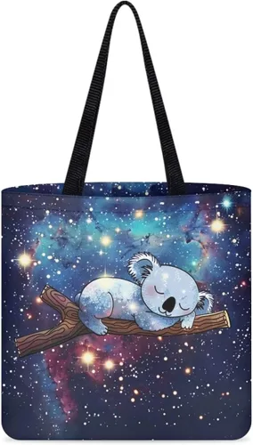 Vista 8 de Upetstory Bolsa de lona reutilizable para compras de comestibles