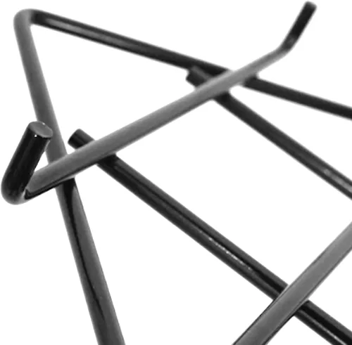 Vista 7 de SSWBasics Estante triangular de rejilla de alambre negro - Juego de 2