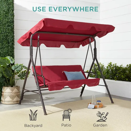 Vista 6 de Best Choice Products - Columpio para colgar en el exterior para 2 personas