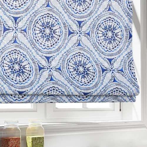Vista 8 de Persianas romanas opacas sin cordones, persianas de oscurecimiento de habitación color beige para ventanas, fáciles de instalar, con aislamiento