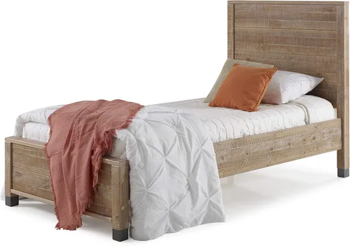 Vista 5 de Camaflexi Cama con plataforma Baja (individual, marrón)