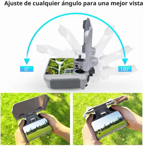 Vista 4 de FPVtosky Parasol 2 en 1 Lito X1/Mini 5/4 Pro RC 2 y cubierta protectora RC2, protector de pantalla para DJI Avata 360 /Air 3S/Mini5/4 Pro RC2