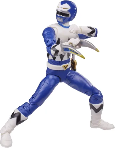 Vista 5 de Power Rangers Lightning Collection Lost Galaxy Blue Ranger - Figura de acción coleccionable de 6 pulgadas con accesorios
