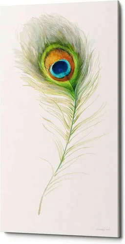 Vista 3 de Epic Graffiti 'Jaipur IX' de Danhui Nai, lienzo decorativo para pared, 12 x 24 pulgadas