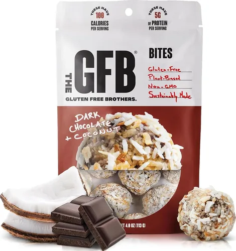 Vista 15 de The GFB Bocaditos de proteína aptos para alérgenos para pastel de cumpleaños, aperitivos sin gluten sin nueces, bolas de proteína a base de plantas
