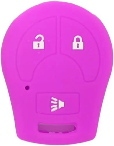 Vista 6 de SEGADEN - Funda protectora de silicona compatible con llave remota de Nissan de 3 botones CV2506 Negra