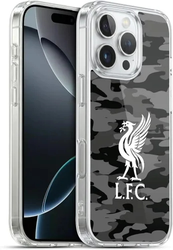 Vista 37 de Head Case Designs Funda de gel con licencia oficial del Liverpool Football Club Away Colourways Crest Camou [protección de grado militar] compatible