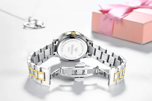 Vista 3 de NIBOSI Women Watches Analogue Wrist Watches Watches for Women's Girls Miss Ladies Rose Gold Dial Watch with Stylish Diamond Studded Watches