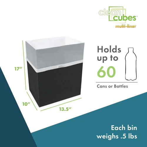 Vista 2 de Clean Cubes Botes de basura emergentes multirevestimiento de 13 galones