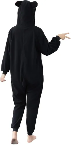 Vista 2 de Unicorns Angels Pijama de animal para adultos, disfraz de Halloween para mujeres y hombres