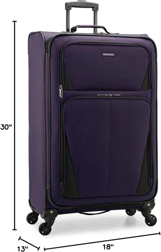 Vista 16 de U.S. Traveler Aviron Bay - Equipaje extensible con ruedas giratorias, Color verde azulado.), US08125E23