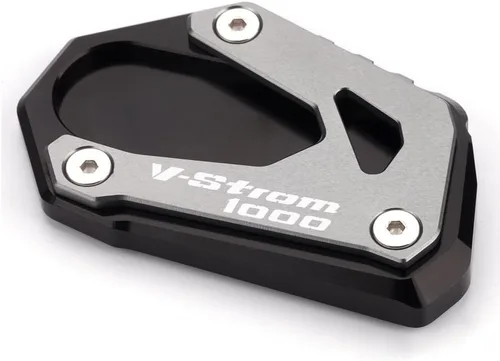 Vista 4 de Placa de extensión de soporte lateral de motocicleta compatible con SUZUKI Vstrom 1000 1000XT DL1000 2014-2021 Soporte de almohadilla de pie Gris