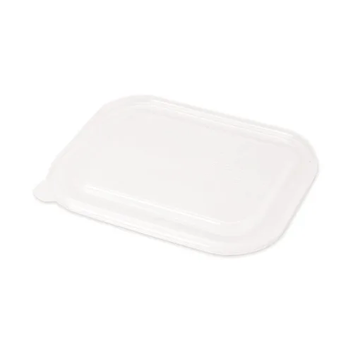 Vista 2 de World Centric CT-SC-U3L - Cajas de fibra vegetal sin blanquear 100% compostable con forro de ácido poliláctico (PLA), 48 onzas, 8.8 x 6.8 x 3