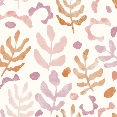 Vista 8 de NuWallpaper Papel tapiz azul y naranja Mira Peel & Stick