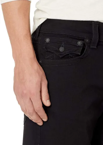 Vista 2 de True Religion Ricky - Jeans de pierna recta de tiro bajo con bolsillos traseros con solapa, Indigo Traveler