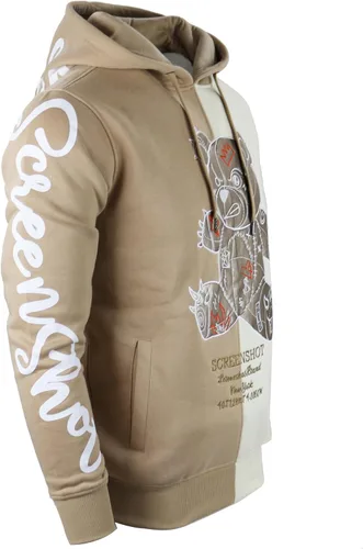Vista 106 de SCREENSHOT Sudadera urbana de forro polar para hombre, diseño de dibujos animados de animación, parche bordado de gel