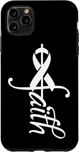 Vista 11 de iPhone 15 Faith Cancer Support - Estuche de concientización sobre el cáncer de pulmón con cinta