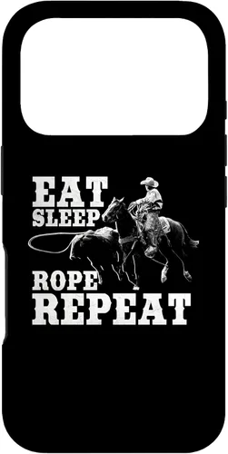 Vista 30 de Team Roping Funny Rodeo Cowboy Cowgirl Horse Riding Roper Case for iPhone 17