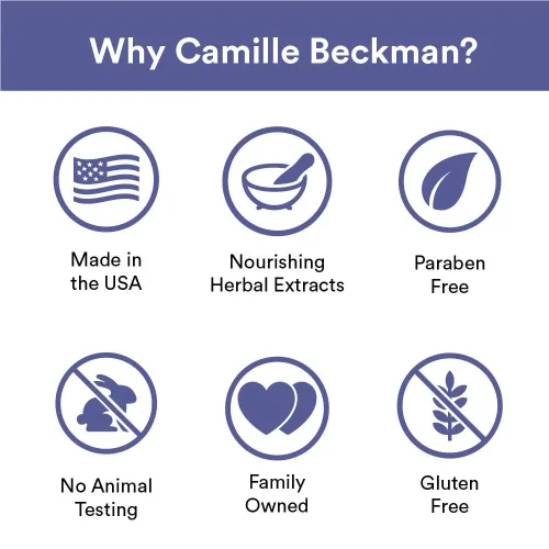Vista 5 de Camille Beckman Crema de terapia de manos de glicerina, lavanda mora, 8 onzas