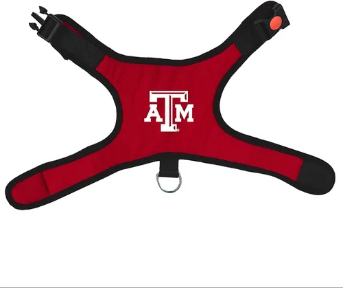 Vista 2 de Texas A&M Aggies - Arnés acolchado de alta calidad con bloqueo de seguridad para perros y gatos, talla M